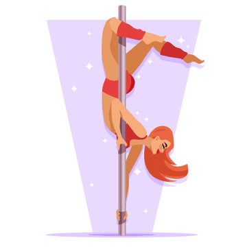 Intermediate pole dance move